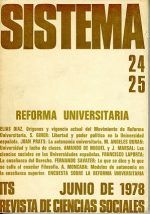 Sistema nº 24-25. Reforma Universitaria